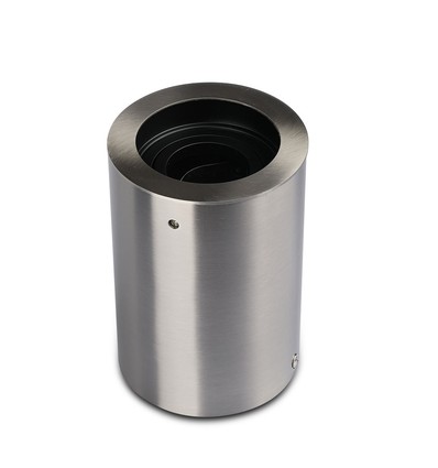 GU10 Wand/Deckenstrahler - Satin Nickel, rund, IP20 Innenbereich, ohne Leuchtmittel