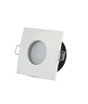 GU10 Einbaustrahler, quadratisch - Weiß, IP54, Ausschnitt: Ø7,5 cm, Maße: 84x84 mm, Zinklegierung