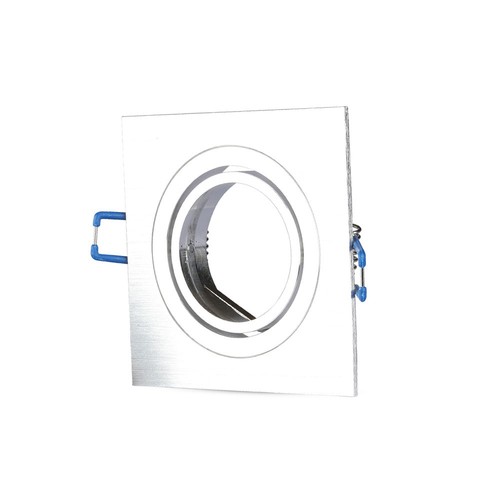 GU10/MR16 Quadratischer Downlight - Ohne Leuchtmittel, Lochausschnitt: 7,5x7,5 cm, Maße: 9,1x9,1 cm