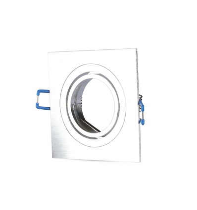 GU10/MR16 Quadratischer Downlight - Ohne Leuchtmittel, Lochausschnitt: 7,5x7,5 cm, Maße: 9,1x9,1 cm