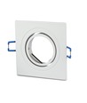 GU10 Einbaustrahler - Quadratisch, weiß, Aluminium, Ausschnitt: Ø7,5 cm, Maße: 9,1 x 9,1 cm