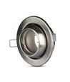 GU10 Einbaustrahler - Rund, Satin-Nickel, schwenkbar, Ausschnitt: Ø9,0 cm, Maße: Ø10,0 cm, IP20 Innenbereich
