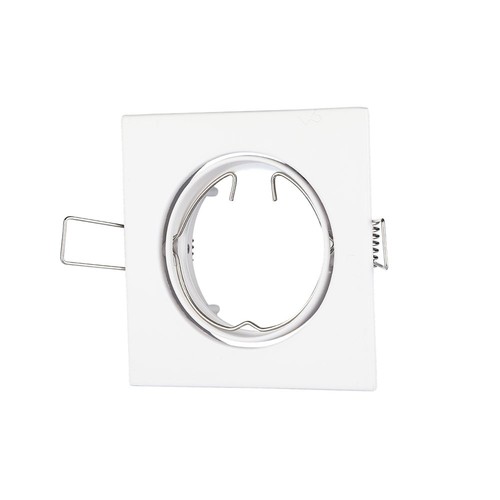 GU10 Einbaustrahler - Quadratisch, Weiß, Aluminium, ohne Leuchtmittel