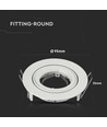MR16/GU10 Downlight-Set - Ohne Leuchtmittel, Weiß, Lochausschnitt: Ø8,5 cm, Maße: Ø9,5 cm