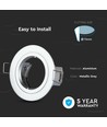 GU10 Einbauspot - Metallic Grau