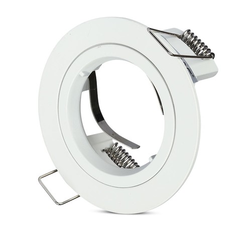 GU10 Einbaustrahler - Weiß, Aluminium, IP20 Innenbereich, Ausschnitt: Ø7,3 cm, Maße: Ø8,1 cm