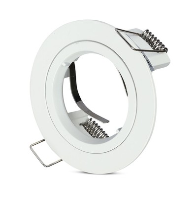 GU10 Einbaustrahler - Weiß, Aluminium, IP20 Innenbereich, Ausschnitt: Ø7,3 cm, Maße: Ø8,1 cm