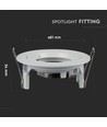 GU10 Einbaustrahler - Weiß, Aluminium, IP20 Innenbereich, Ausschnitt: Ø7,3 cm, Maße: Ø8,1 cm