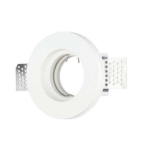 GU10 Gips Einbaustrahler - Rund, weiß, Ø10cm, Ausschnitt: Ø10,3 cm, ohne Leuchtmittel