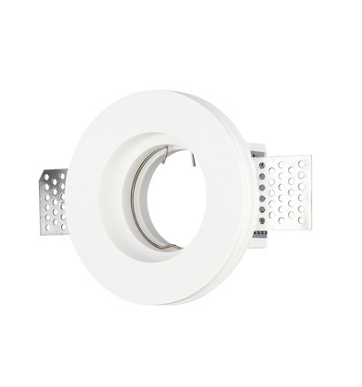 GU10 Gips Einbaustrahler - Rund, weiß, Ø10cm, Ausschnitt: Ø10,3 cm, ohne Leuchtmittel