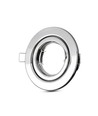 GU10 Einbaustrahler, rund - Edelstahl, verstellbar, Ausschnitt: Ø7,4 cm, IP20