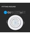 MR16 oder GU10 Downlight-Set - Ohne Leuchtmittel, weiß, Lochausschnitt: Ø7,4 cm, Maße: Ø9,9 cm