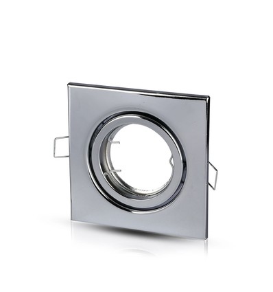 GU10/MR16 Quadratisches Downlight - Ohne Leuchtmittel, IP20, Lochausschnitt: 7,4x7,4 cm, Maße: 9,9x9,9 cm