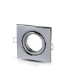 GU10/MR16 Quadratisches Downlight - Ohne Leuchtmittel, IP20, Lochausschnitt: 7,4x7,4 cm, Maße: 9,9x9,9 cm