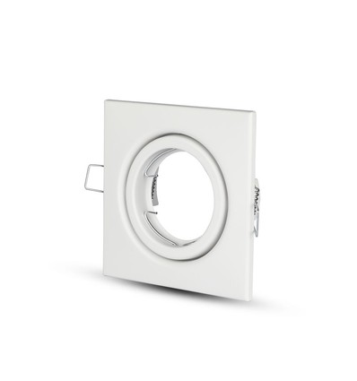 GU10/MR16 Eckiges Downlight - Ohne Leuchtmittel, IP20, Lochausschnitt: 7,4x7,4 cm, Maße: 9,9x9,9 cm