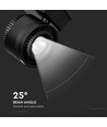 33W LED COB Schienenstrahler, RA95 - Schwarz, 1800lm, kaltweiß