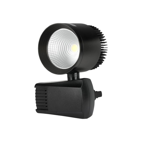 40W COB 1-Phasen Schienenstrahler - 22 Grad, schwarz, 2600lm, IP20