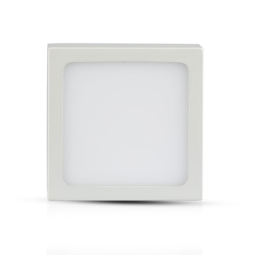 12W quadratische LED Deckenleuchte - 900lm, 140x140mm, flimmerfrei, weißer Rand
