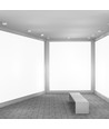 12W quadratische LED Deckenleuchte - 900lm, 140x140mm, flimmerfrei, weißer Rand