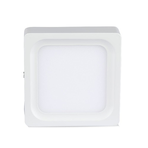 15W quadratisches LED Aufbaupanel - 1500lm, 15,5x15,5cm, weißer Rand, warmweiß