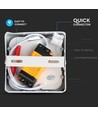 15W quadratisches LED Aufbaupanel - 1500lm, 15,5x15,5cm, weißer Rand, warmweiß