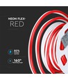 10m 8W/m Rote Neon Flex LED - 24V, IP65, 9x16,5mm