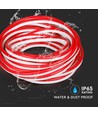 10m 8W/m Rote Neon Flex LED - 24V, IP65, 9x16,5mm