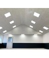 Einbaurahmen für 60x60 LED-Panel – Neues Modell, passt zu Troldtekt ohne Anpassung, weißer Rand