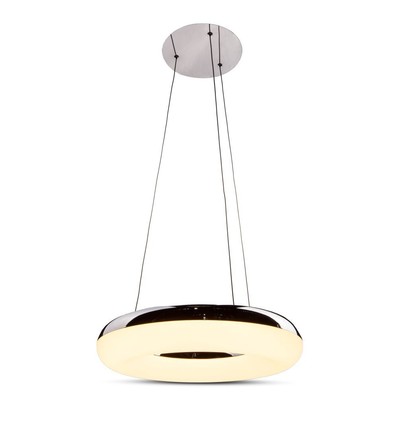40W LED Pendelleuchte, Ø40cm - 2800lm, 3000K, Chrom-Finish, inkl. Leuchtmittel