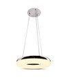 40W LED Pendelleuchte, Ø40cm - 2800lm, 3000K, Chrom-Finish, inkl. Leuchtmittel