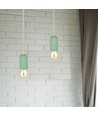 Grüne Beton Pendelleuchte, E27 - Ø50cm, Höhe 95cm, ohne Leuchtmittel, 5 Jahre Garantie