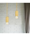 Beige Beton Pendelleuchte - E27 Fassung, Ø5cm, max. 60W, ohne Leuchtmittel