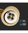 Beige Beton Pendelleuchte - E27 Fassung, Ø5cm, max. 60W, ohne Leuchtmittel