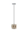 Ø18cm Pendelleuchte aus Beton - E27 Fassung, max. 60W, 1m Kabel, IP20 Innenbereich
