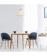 Ø29cm Pendelleuchte aus Beton und Holz - E27 Fassung, 1m Kabel, IP20 Innenbereich