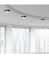 8W ovale LED Deckenleuchte - IP54, schwarz, 18,7 x 12,6 cm, Wand-/Deckenmontage, inkl. Leuchtmittel