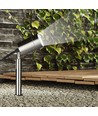 GU10 Gartenstrahler mit Erdspieß - Edelstahl, IP44, ohne Leuchtmittel