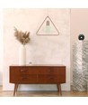 Geometrische dreieckige Pendelleuchte, Champagner-Gold - E27 Fassung, 1m Kabel, Metall, max. 60W