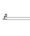 Einbaurahmen für 120x60 LED-Panel - Neues Modell, passt zu Troldtekt ohne Anpassung, weißer Rand
