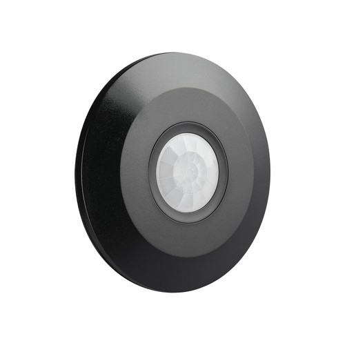 PIR-Deckenbewegungsmelder schwarz (flach) - max: 1000W LED