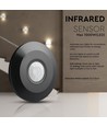 PIR-Deckenbewegungsmelder schwarz (flach) - max: 1000W LED