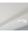 PIR Deckensensor für Einbau - 360°, max. 300W LED, weiß, IP20, Zeit und Helligkeit einstellbar