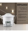 PIR Deckensensor für Einbau - 360°, max. 300W LED, weiß, IP20, Zeit und Helligkeit einstellbar