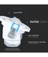 PIR Deckensensor mit beweglichem Kopf, einstellbar - 360 Grad, max. 400W LED, weiß