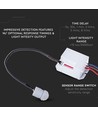 Infrarot IP65 Bewegungsmelder - 120°/360°, weiß, Reichweite bis zu 6m, Zeit und Lux einstellbar