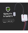 Infrarot IP65 Bewegungsmelder - 120°/360°, weiß, Reichweite bis zu 6m, Zeit und Lux einstellbar