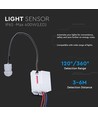 Infrarot IP65 Bewegungsmelder - 120°/360°, weiß, Reichweite bis zu 6m, Zeit und Lux einstellbar