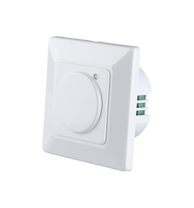 Mikrowellen-Bewegungsmelder für Wandeinbau - max. 300W LED, IP20, weiß, Zeit & Helligkeit einstellbar
