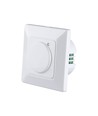 Mikrowellen-Bewegungsmelder für Wandeinbau - max. 300W LED, IP20, weiß, Zeit & Helligkeit einstellbar