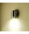 GU10 Wandleuchte aus Edelstahl - IP44 Außen, Glas, ohne Leuchtmittel
